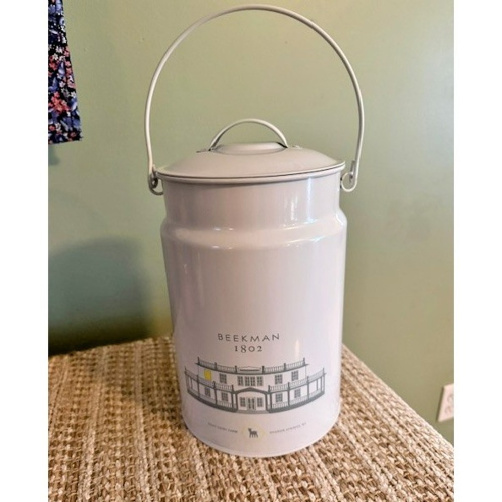 Beekman 1802 Goat Milk Dairy NY Farm Old Fashioned Tin Can Pail 2021